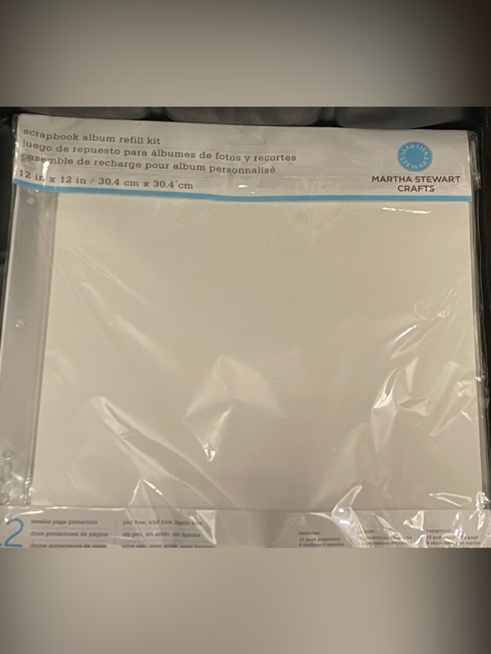 Martha Stewart Crafts / Recollections 12 in x 12 in scrapbook album refill kit